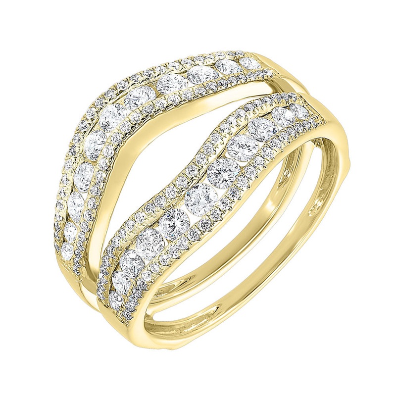 14Kt Yellow Gold Diamond 1Ctw Ring