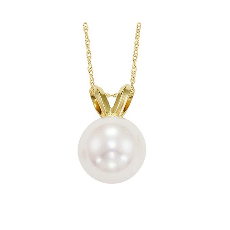 14Kt Yellow Gold Pearl Pendant