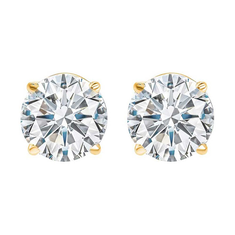 14Kt Yellow Gold Diamond 2Ctw Earring