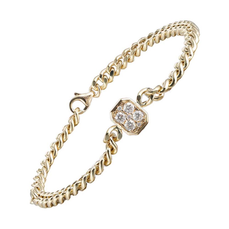 14Kt Yellow Gold Diamond 1/3Ctw Bracelet