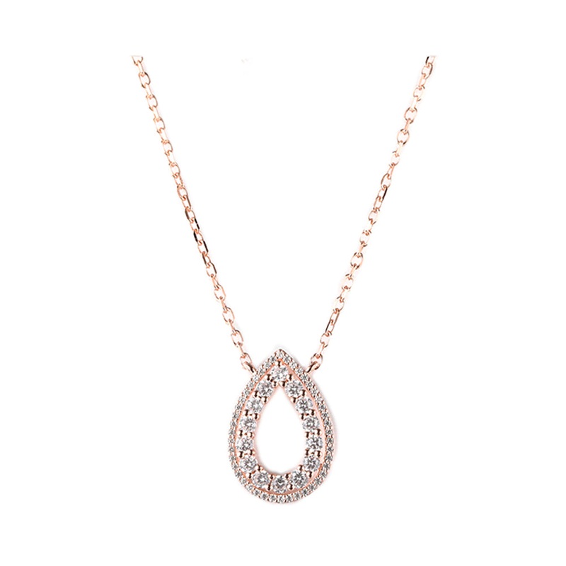 10Kt Rose Gold Diamond 1/2Ctw Necklace