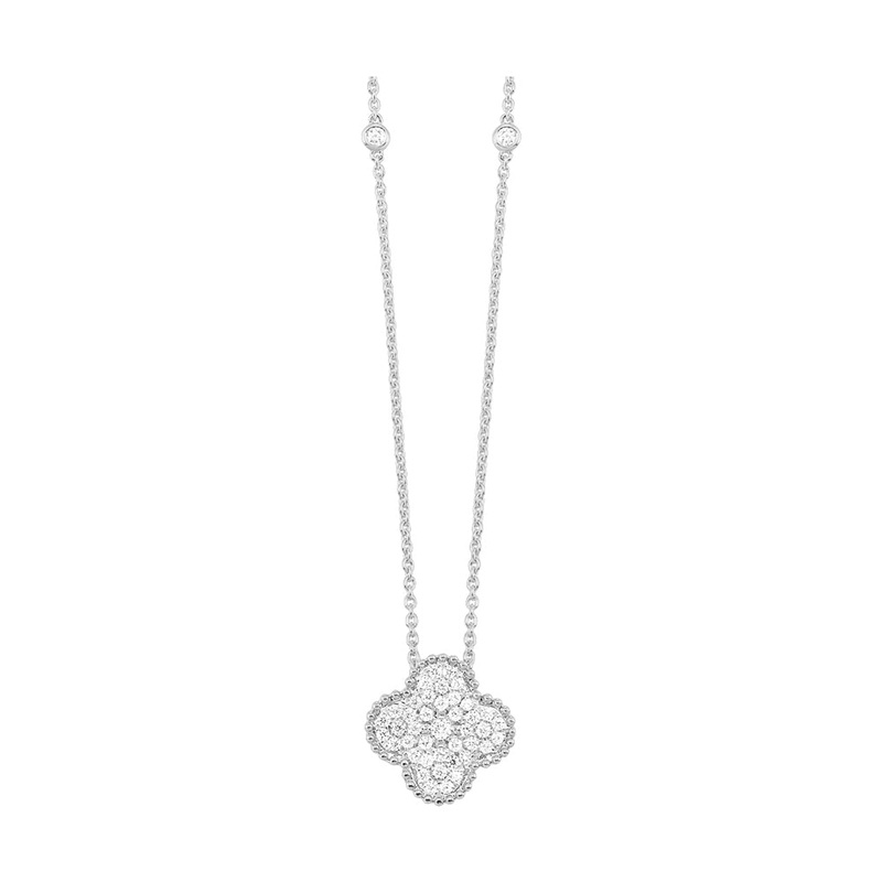 10Kt White Gold Diamond 3/8Ctw Pendant