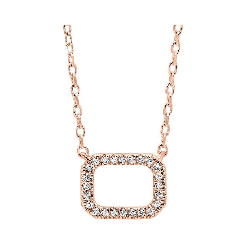 14Kt Rose Gold Diamond 1/20Ctw Pendant