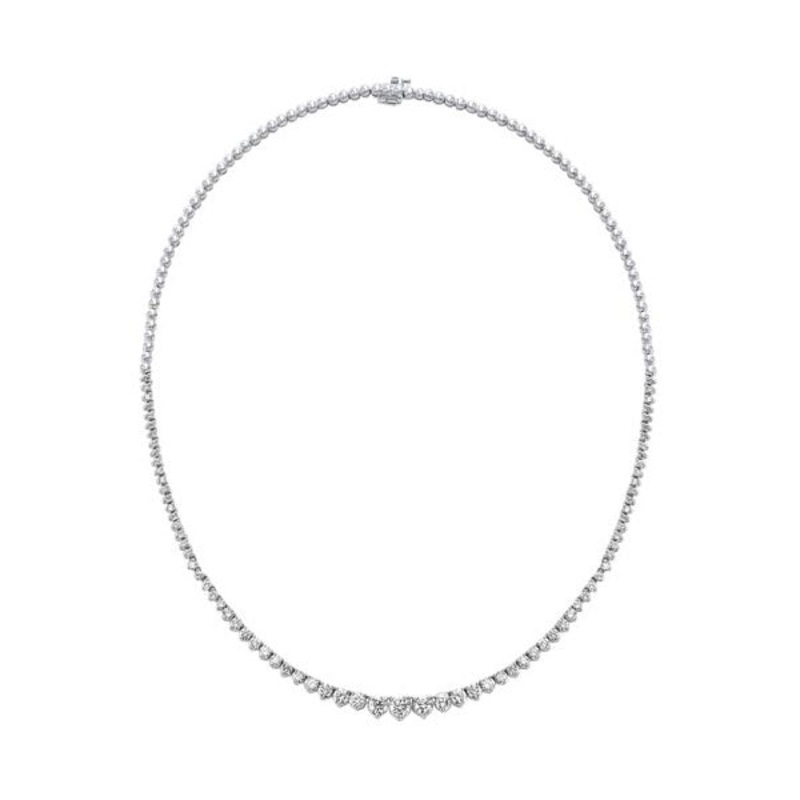 14Kt White Gold Diamond 5Ctw Necklace