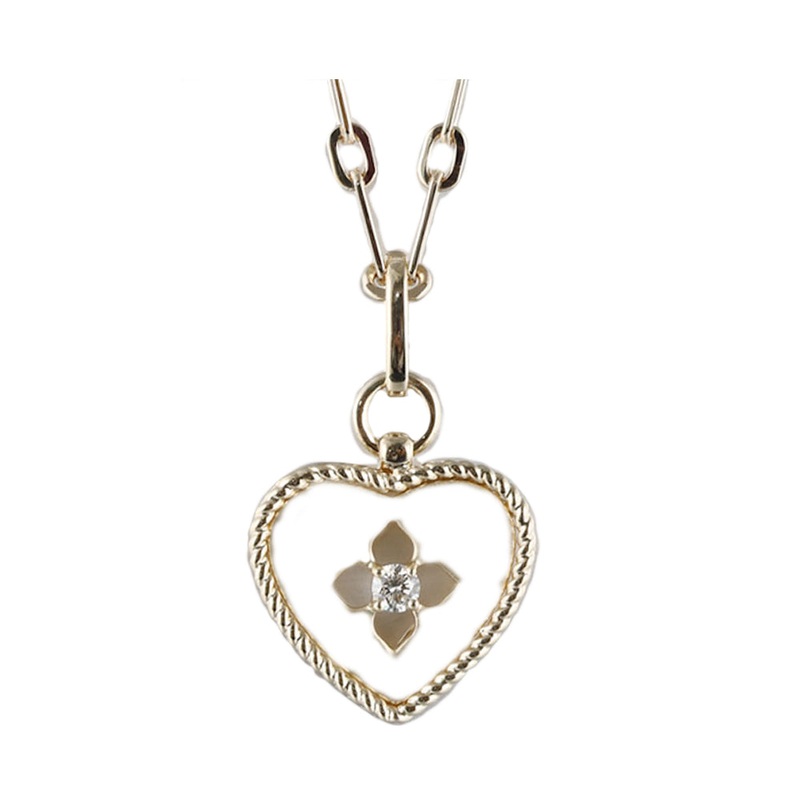 14Kt Yellow Gold Diamond 1/12Ctw Necklace