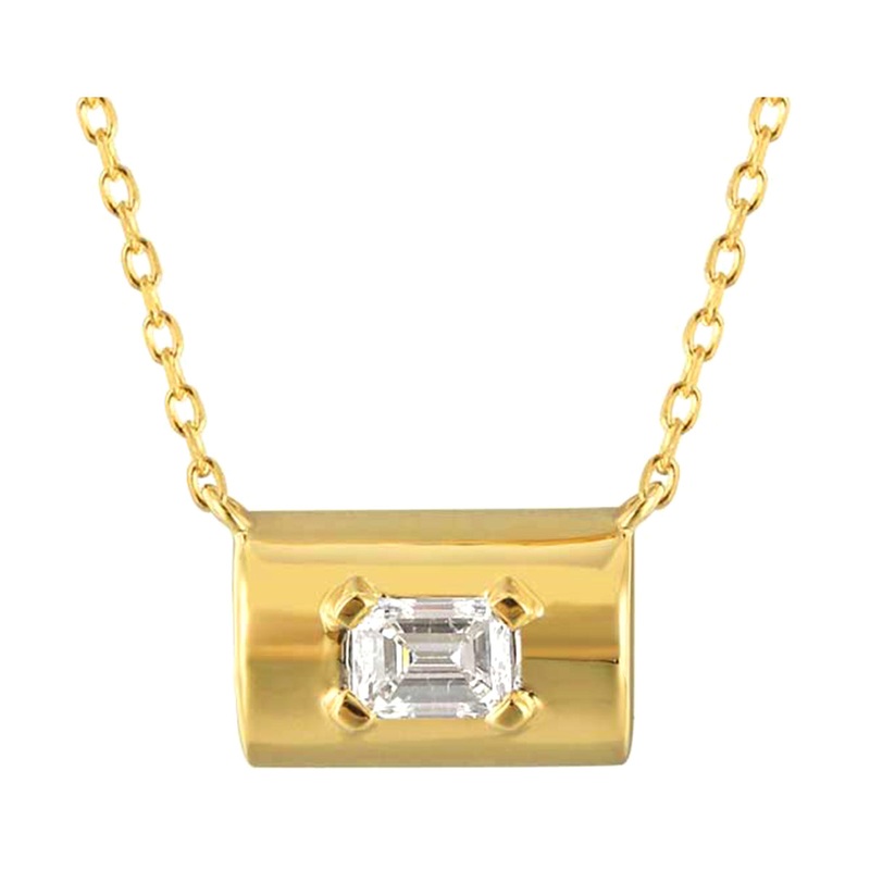 14Kt Yellow Gold Diamond 1/5Ctw Necklace