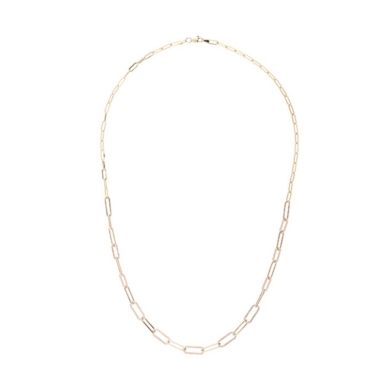 14Kt Yellow Gold Diamond 3/4Ctw Necklace