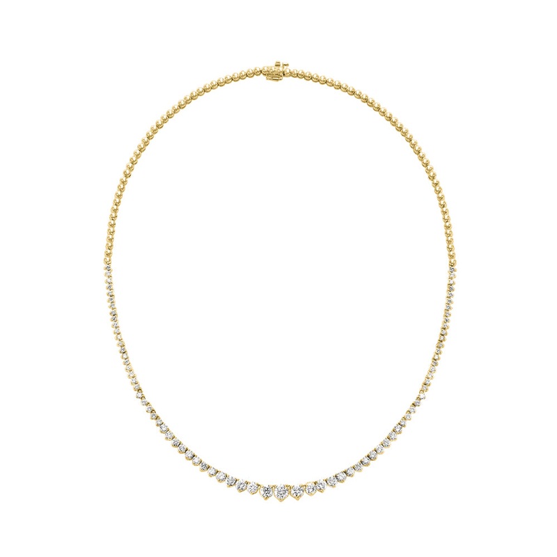 14Kt Yellow Gold Diamond 5Ctw Necklace