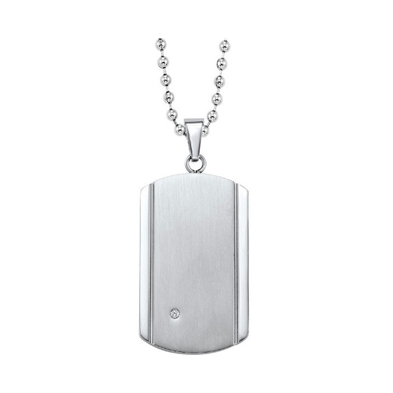 Steel White Pendant