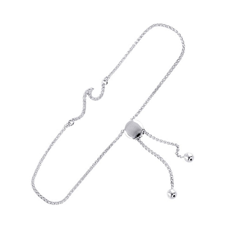 10Kt White Gold Diamond 1/10Ctw Bracelet