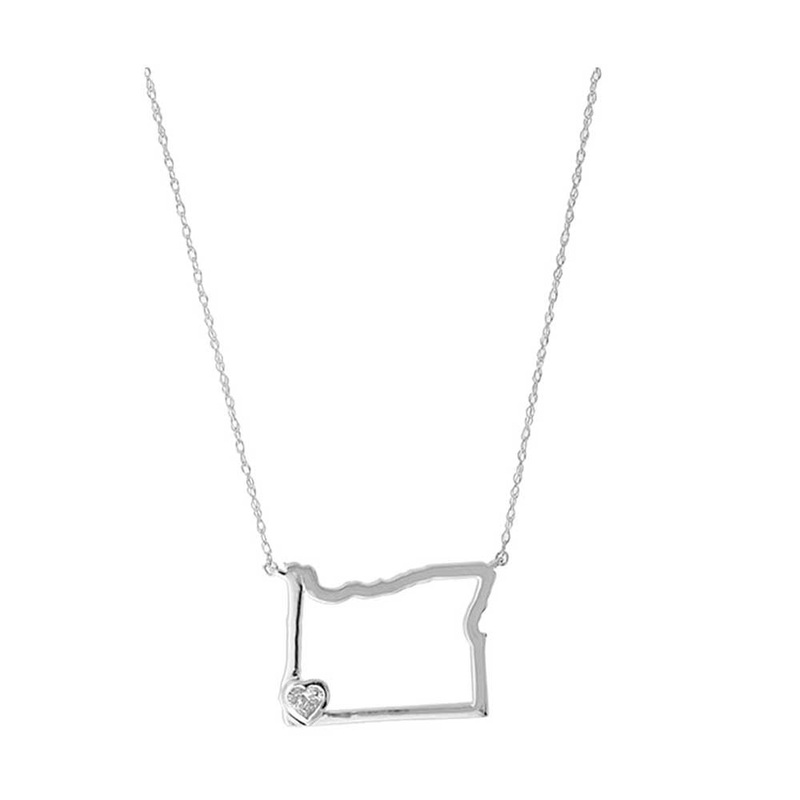 10Kt White Gold Diamond 1/8Ctw Pendant