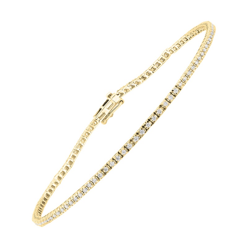 14Kt Yellow Gold Diamond 1/2Ctw Bracelet