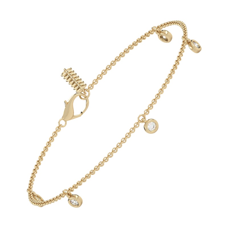 14Kt Yellow Gold Diamond 1/4Ctw Bracelet