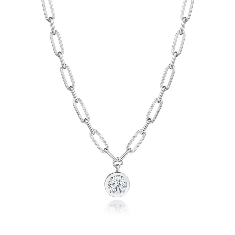 Petite Diamond Link Necklace