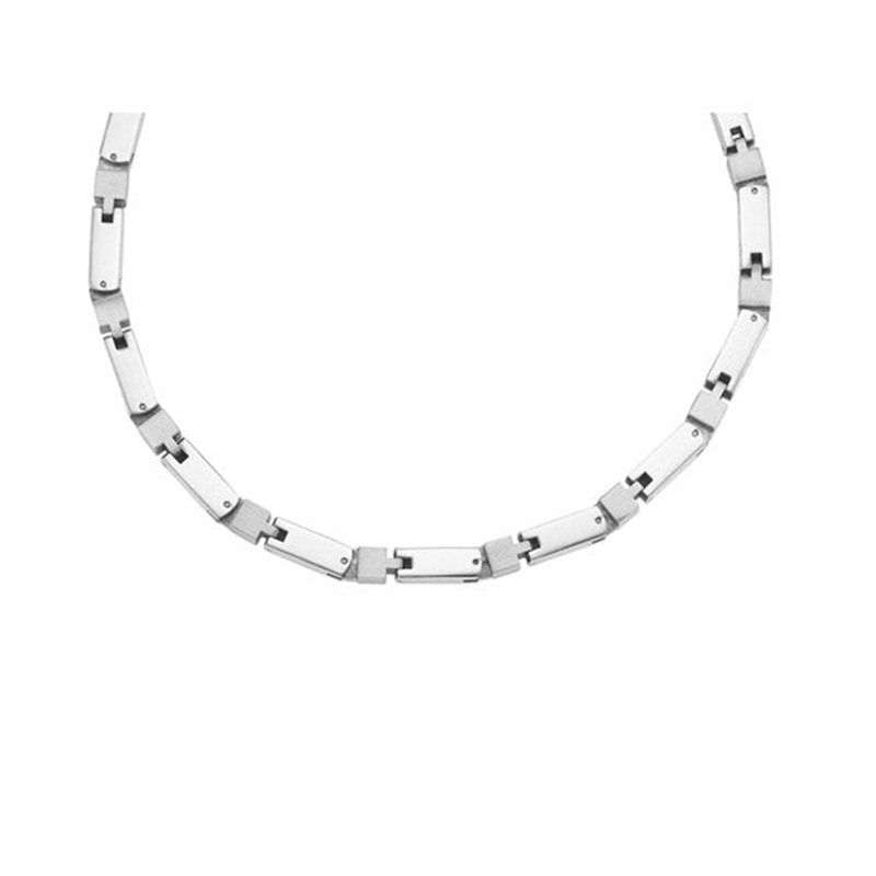 Steel White Necklace