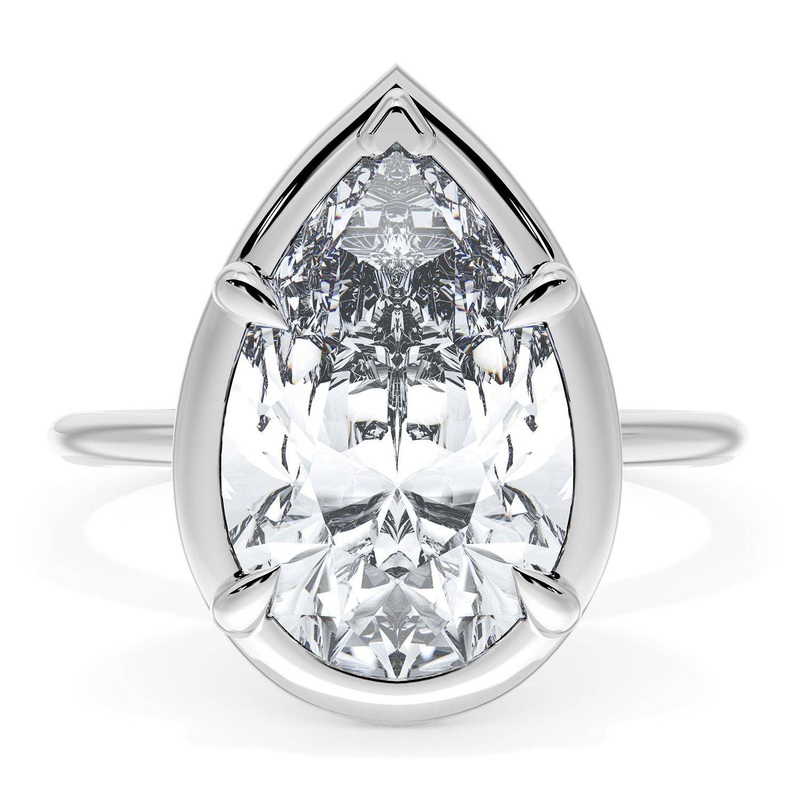 Pear Solitaire Engagement Ring