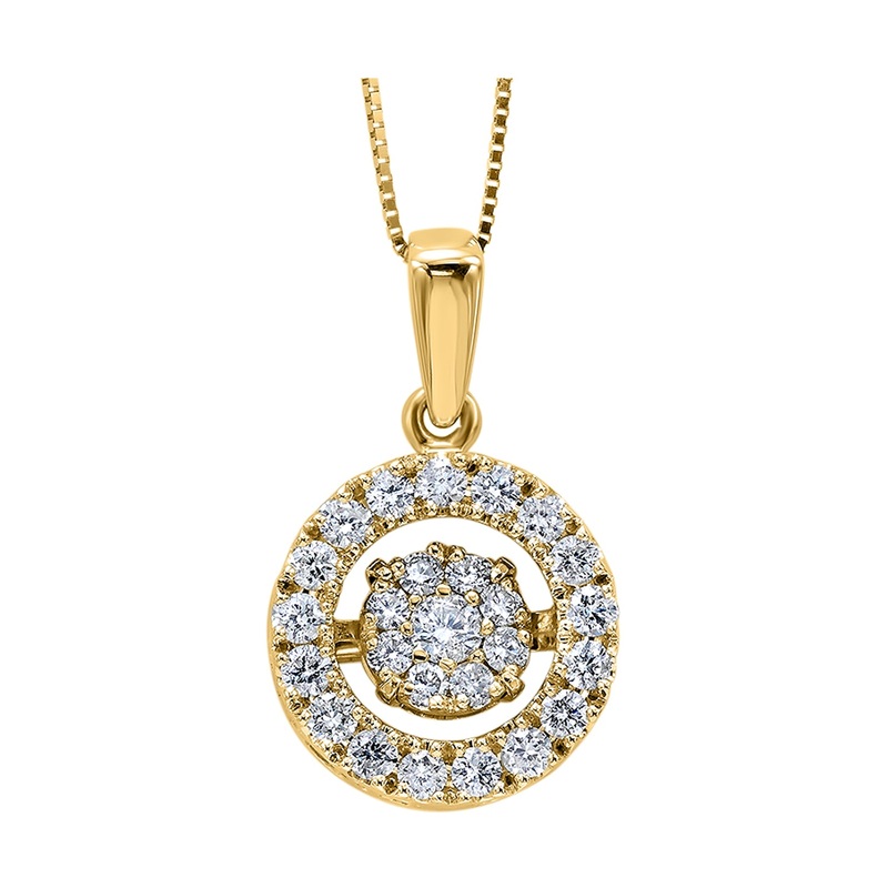 10Kt Yellow Gold Diamond 1/2Ctw Pendant