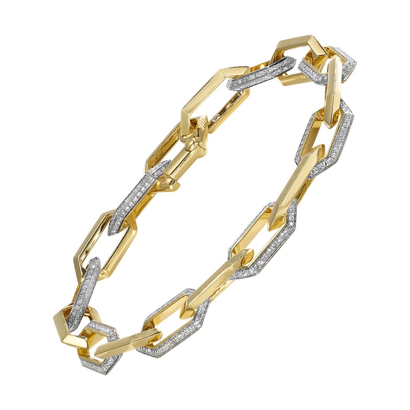 14Kt Yellow Gold Diamond 1 1/2Ctw Bracelet