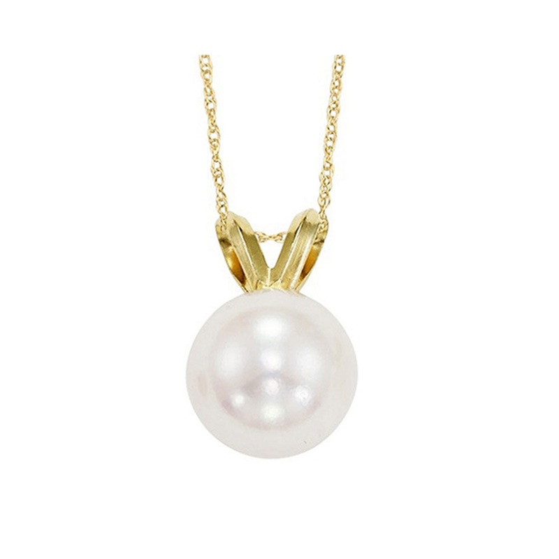 14Kt Yellow Gold & Pearl Pendant