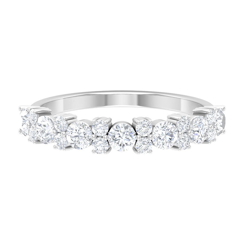 1.25 CT Diamond Eternity Cluster Ring in Prong Setting