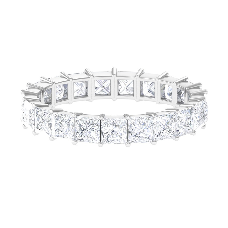 Princess Cut Moissanite Eternity Ring