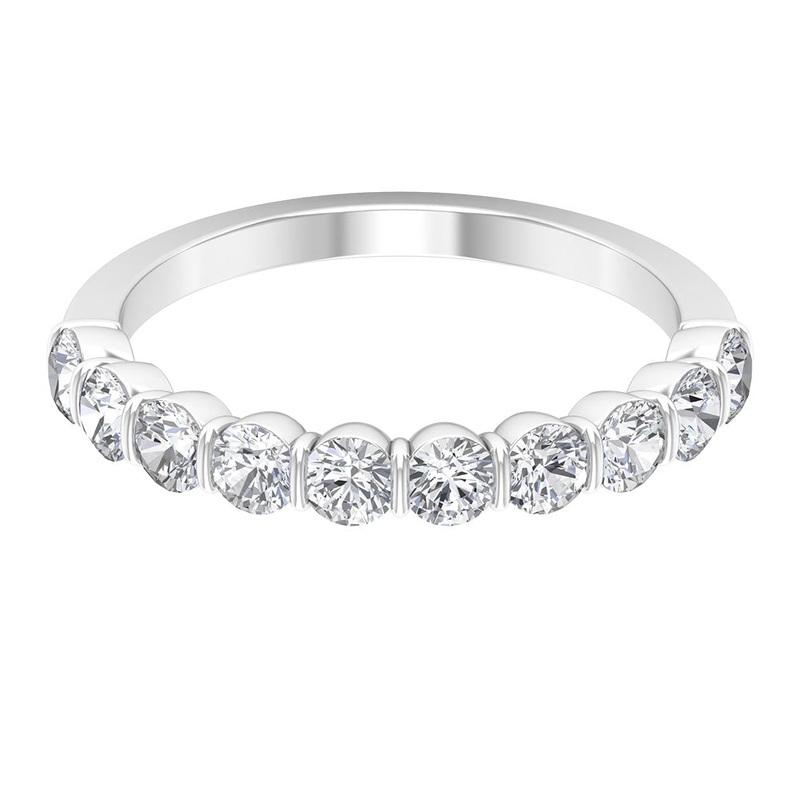 1.25 CT Diamond Eternity Ring in Bar Setting
