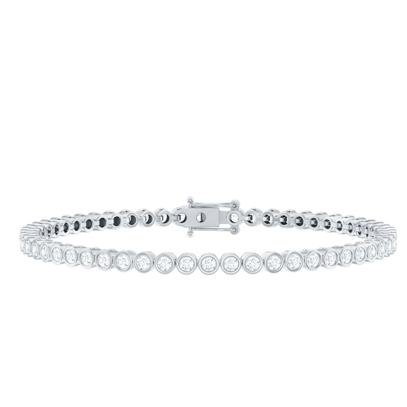 3.50 CT Moissanite Gold Tennis Bracelet