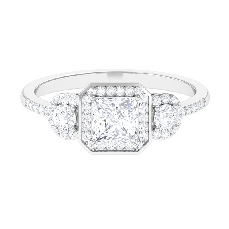 1.25 CT Vintage Inspired Moissanite Engagement Ring