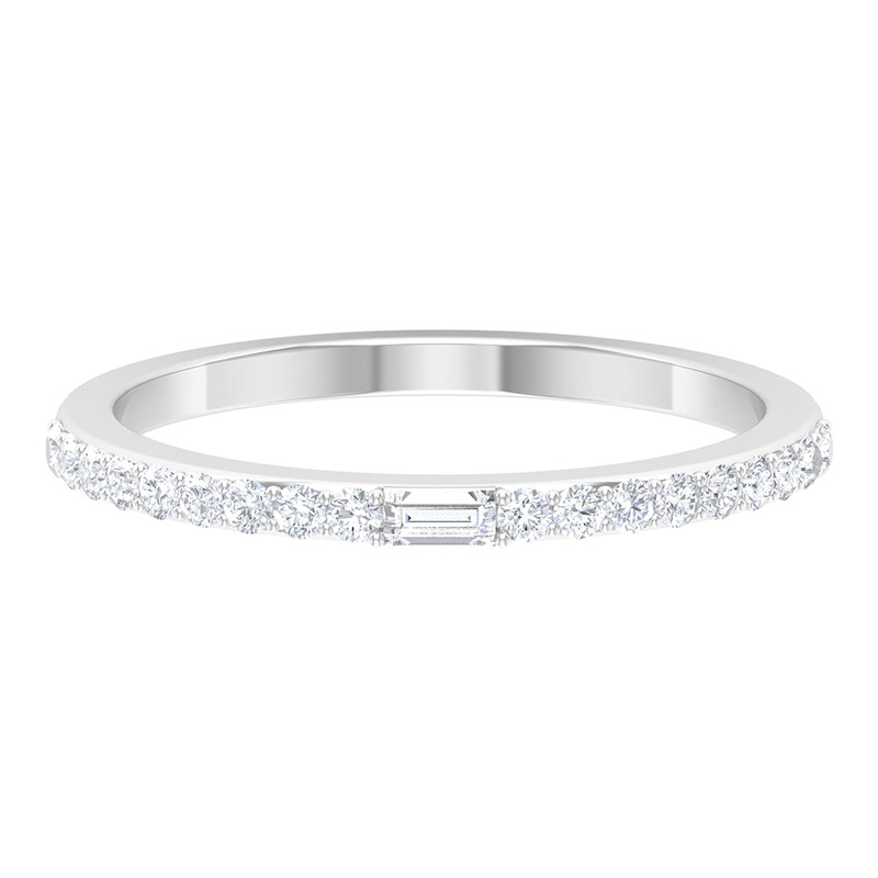 Real Diamond Half Eternity Ring