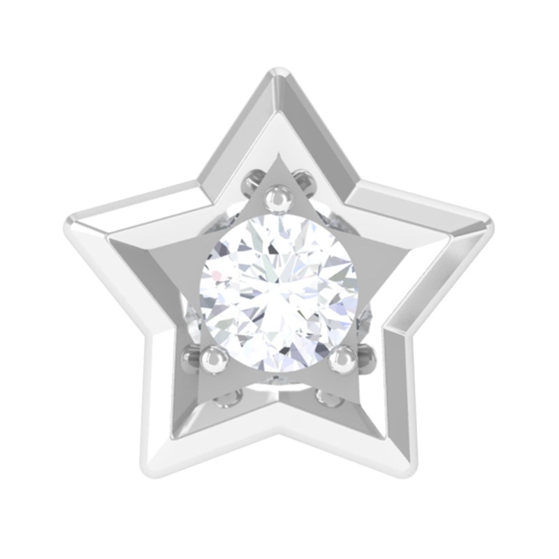 Dainty Diamond Star Earring for Tragus Piercing