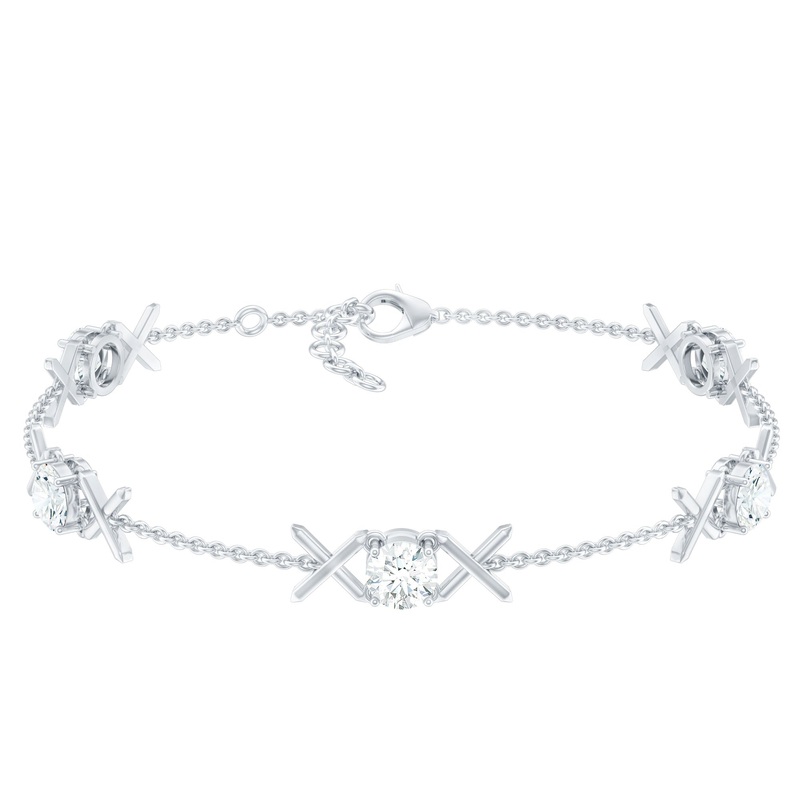 Certified Lab Grown Diamond Bridal Bracelet