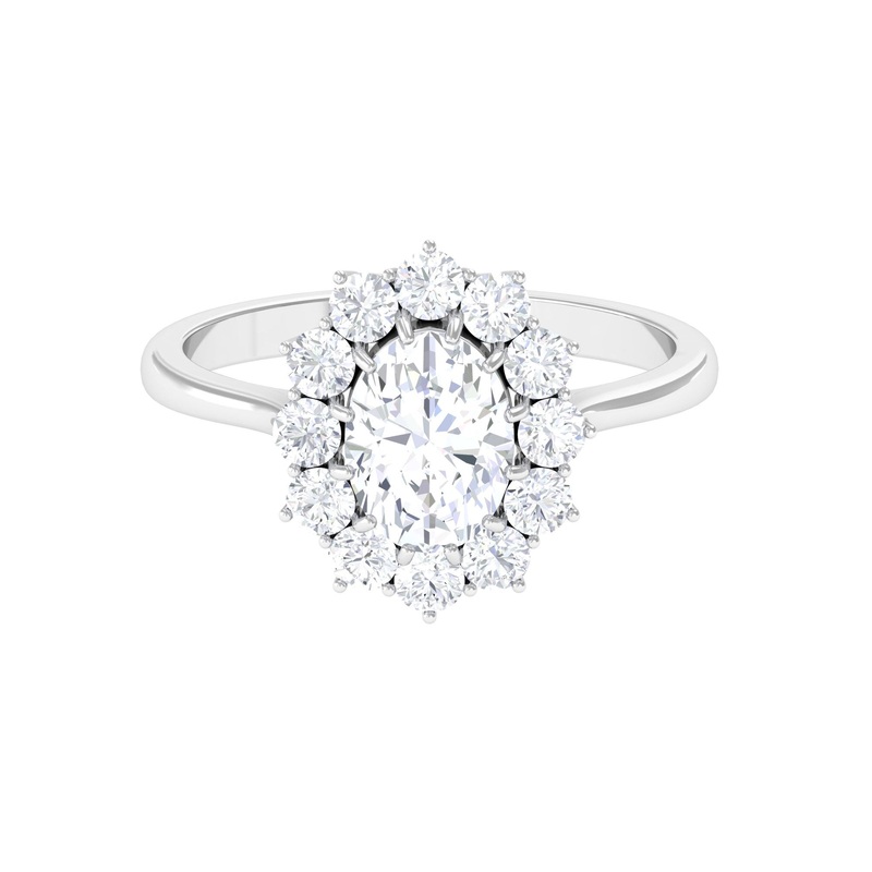 Princess Diana Inspired Simulated Diamond Engagement Ring