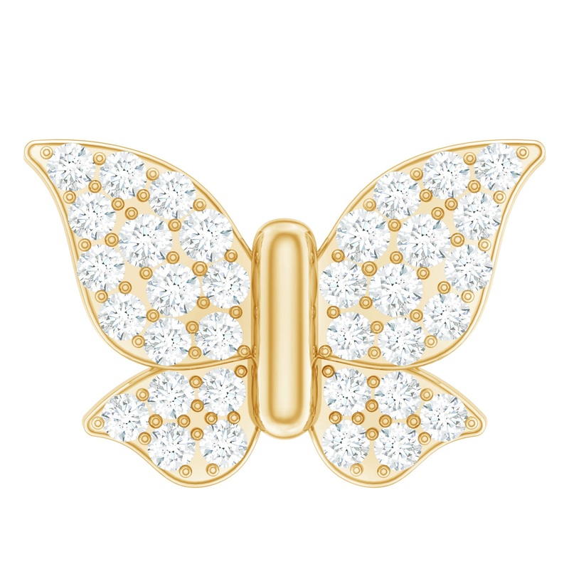 Exquisite Moissanite Butterfly Cartilage Earring