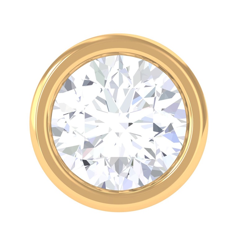 Bezel Diamond Dainty Earring for Conch Piercing