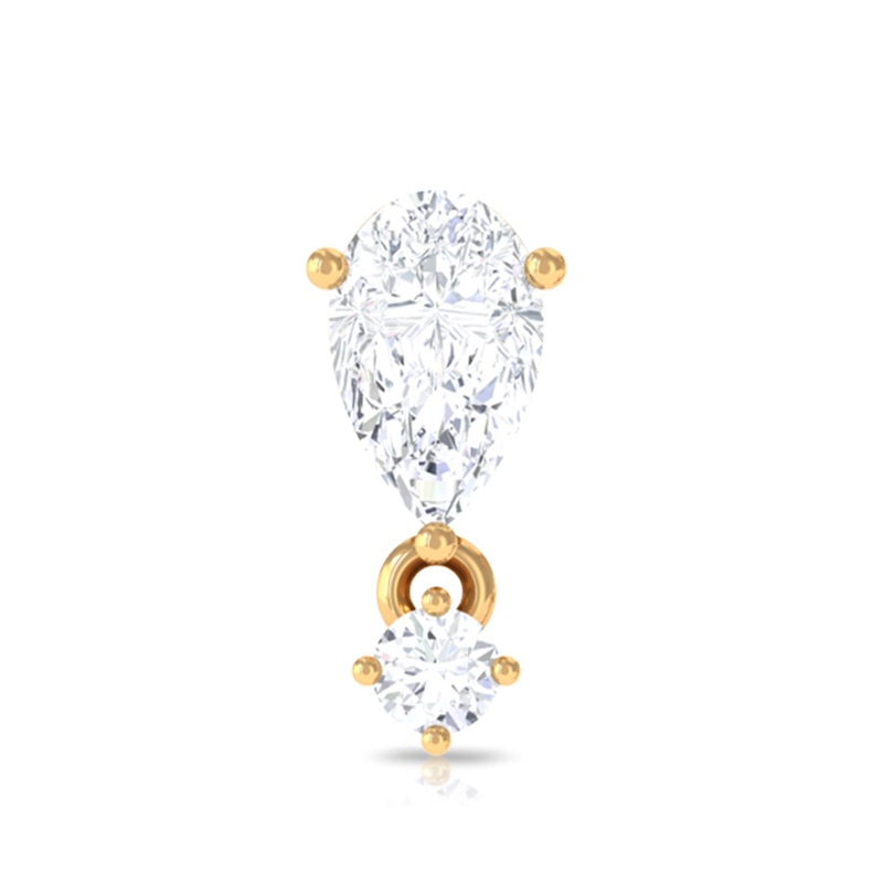 Dainty Moissanite Piercing Earring for Helix